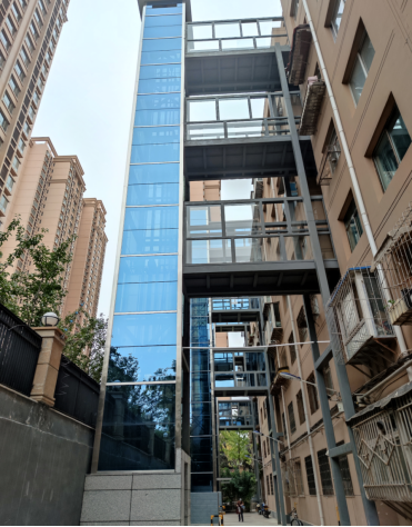 兰州建筑机械厂家属院电梯加装项目